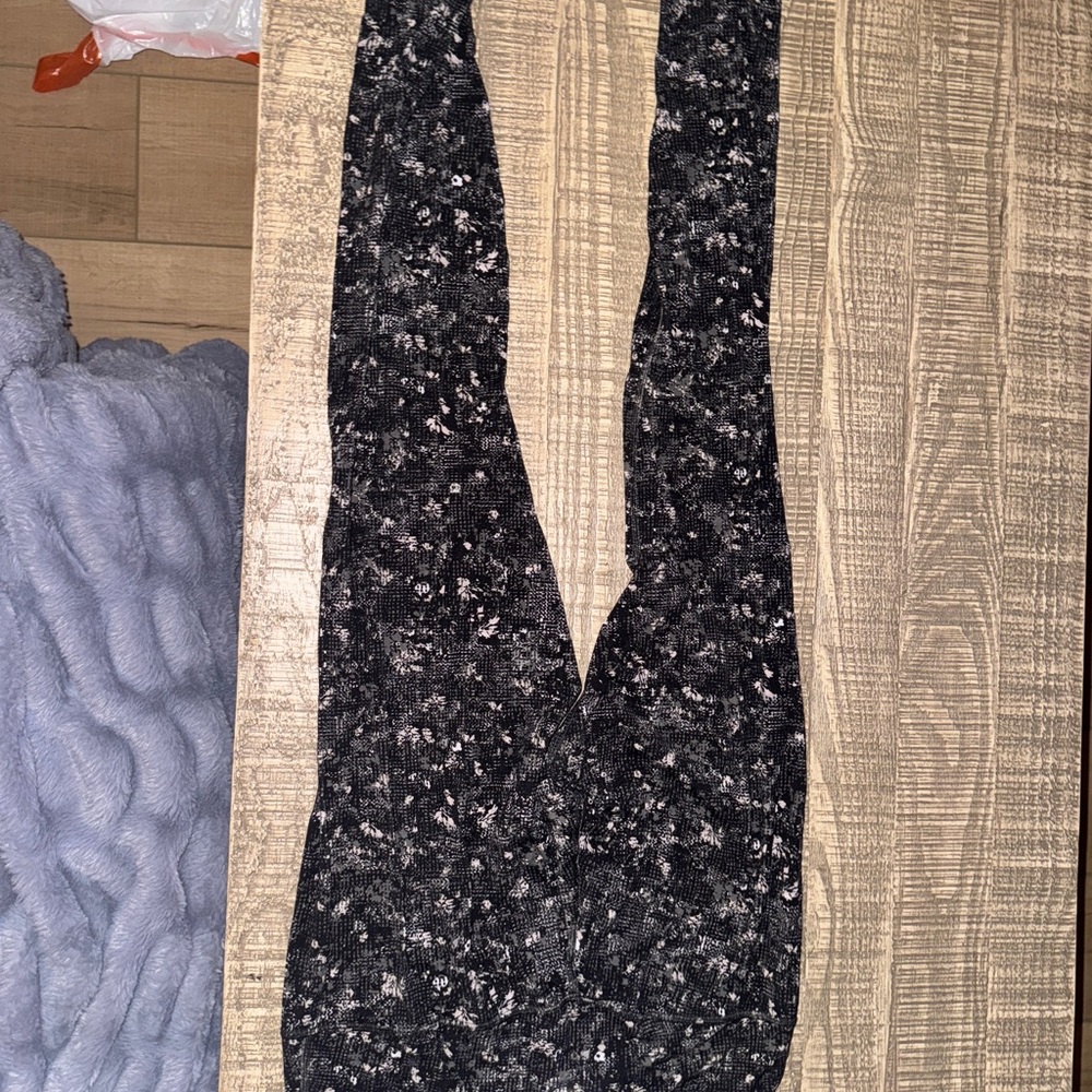 lululemon athletica Black and White Patterned Leggings